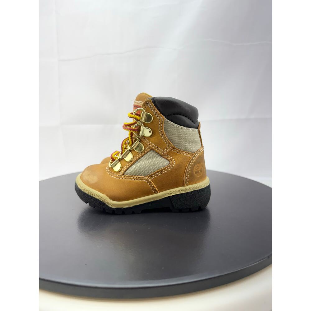 Timberland Field Boots Toddler Sz 4.5 Wheat Leather 6-Inch Kids‎ TB044893231